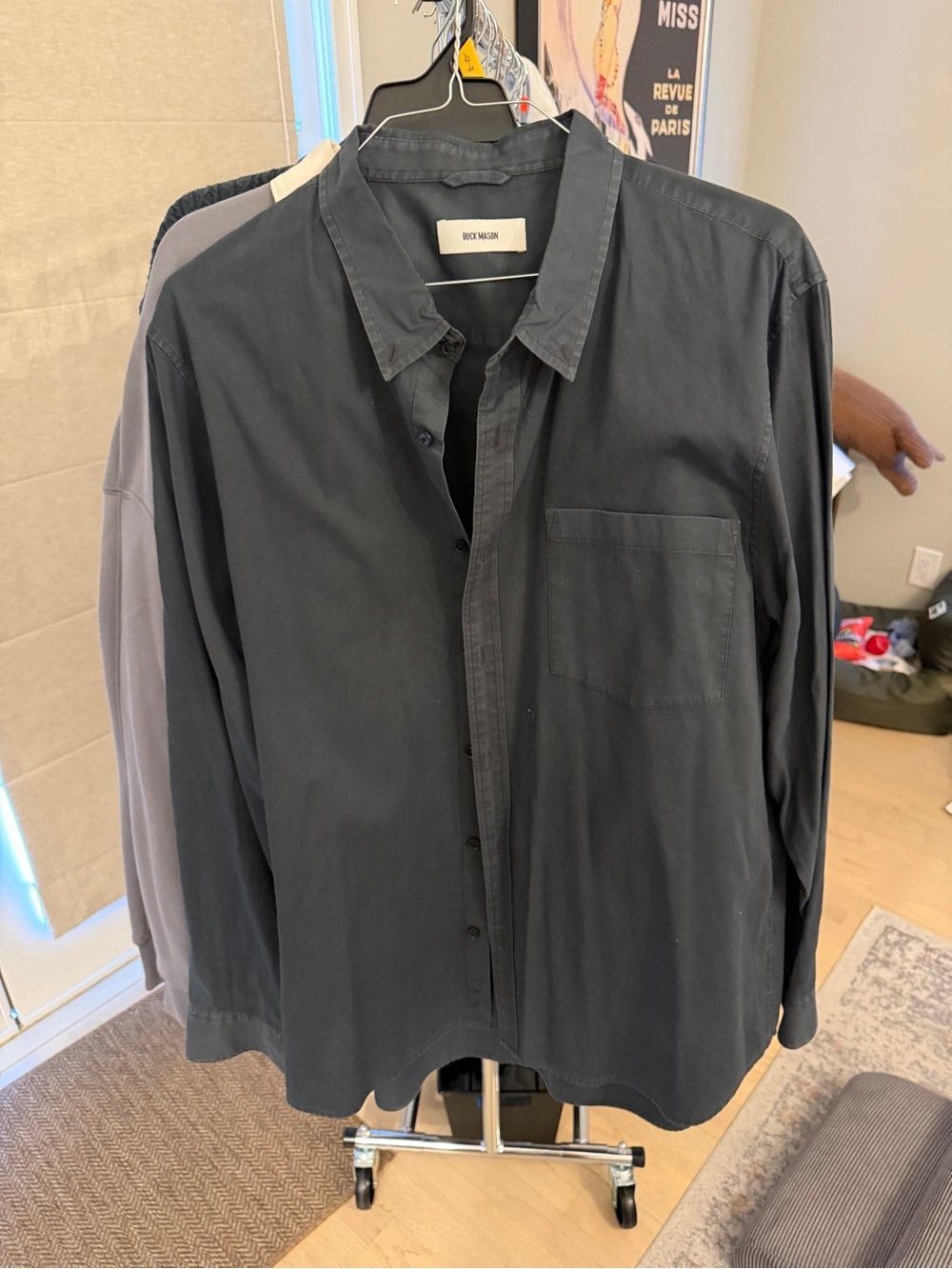 Black Button-Up Shirt- Buck Mason